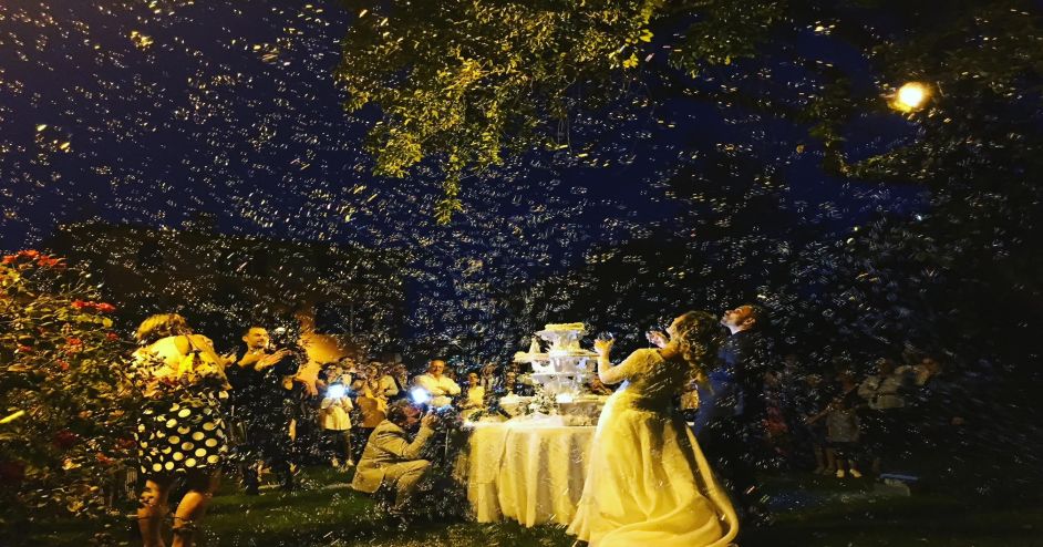 Spettacoli con bolle di sapone per matrimonio